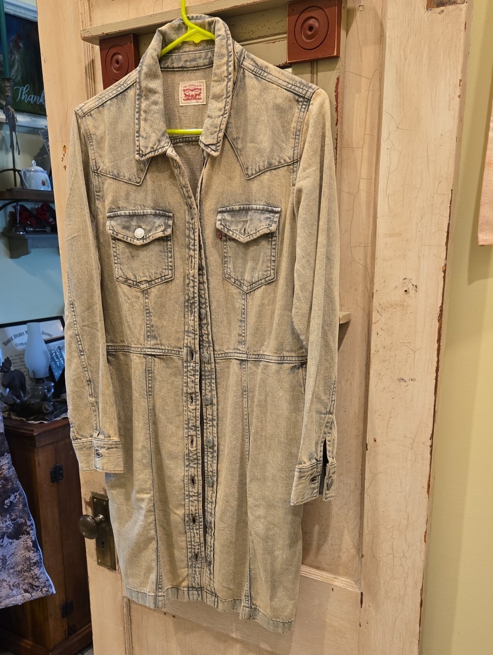 Levi's Light Blue Denim Shirt Dress